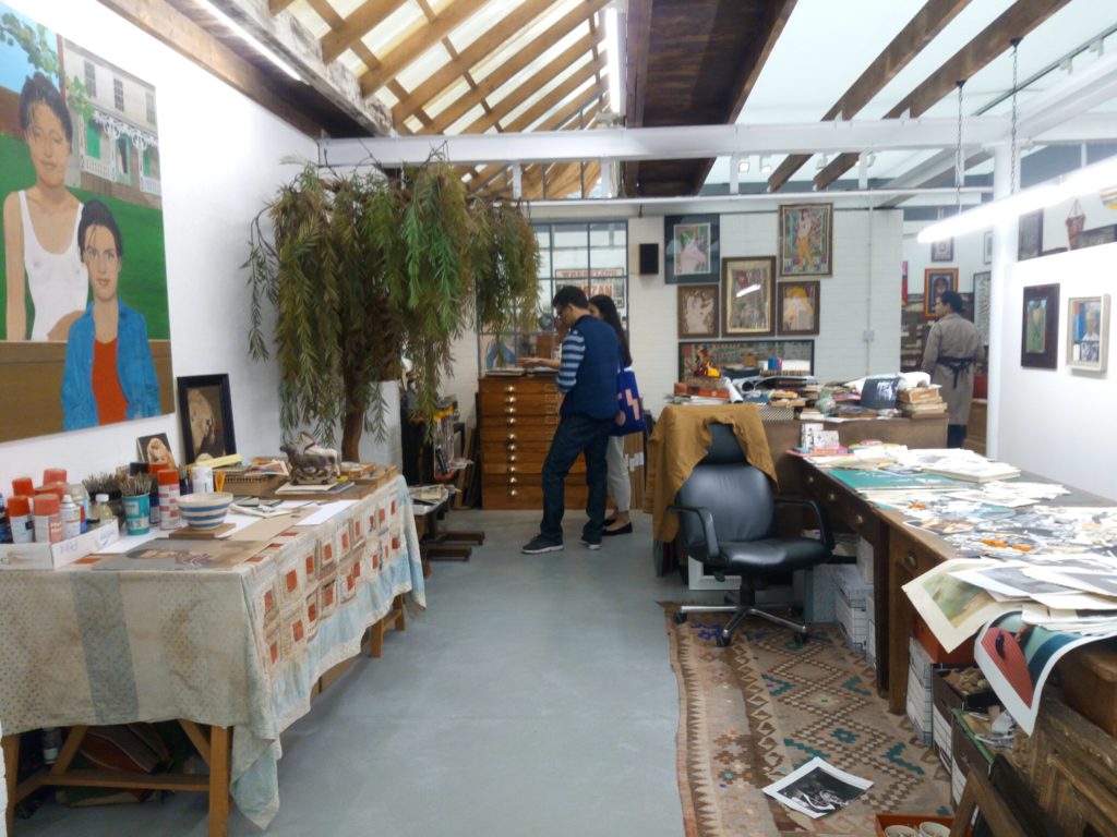 Peter Blake's studio, Frieze Masters, Regent's Park